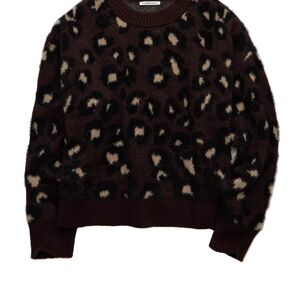American Eagle Outfitters Leopard Print Sweater